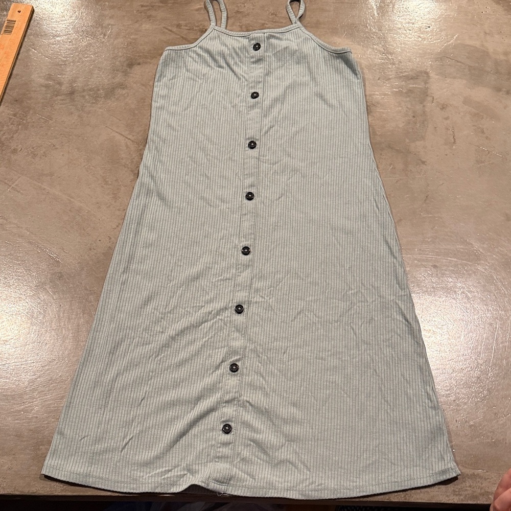 Art Class Light Green Casual Kids Dress